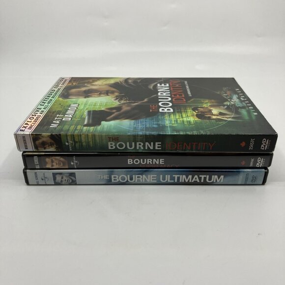 The Bourne Trilogy 3 DVD Lot Bourne Identity Supremacy Ultimatum Matt Damon - Picture 2 of 7